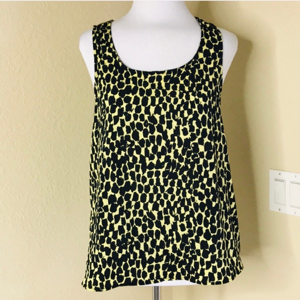 Mind Code | Sheer Zipper Sleeveless Blouse Top M